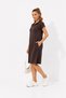 Women's Polo Neck Midi Dress Cupra Pique Modal Pocketed Comfortable Fit Lycra Summer Dress - 4