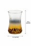 Cemre Series Glass Titanium Gold Plated Crystal Tea Cup Set 12 Pieces Luxury Tea Set for 6 People - 5