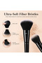 32Pcs All In One Black Makeup Kit, Makeup Brushes, Beauty Sponges, Powder Puffs, Bow Headband, Silicone Cleaner & Eyelash Curler - 2