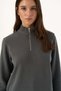 Basic SuperSoft Quarter-Zip Sweatshirt - Antrasit - 7