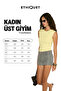 Toarmina Women's Soft and Flexible Fabric Zero Sleeve Round Neck Yellow Tank Top - 6