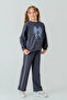 5-9 Years Butterfly Magic Girl's Suit-Indigo