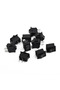 10 Pcs Round Rocker Switches 250V 3A 2-Pin ON/OFF Toggle SPST for Auto Car Truck Boat 10x15mm - 2