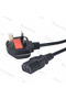 سلك تمديد طاقة الكمبيوتر بطول 1.2 متر، مزود بقابس بريطاني، كابل طاقة IEC C5 C13 للطابعة والراديو والكمبيوتر وجهاز PS4.. - 2