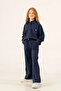 9-15 Years Premium Class Girls' Suit - Navy Blue - 7