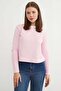 3 Thread Ribbed Sweatshirt with Ribbed Neckline