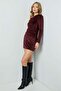 Elastic Waist Velvet Mini Skirt - 3