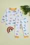 Printed Crew Neck 2-Piece Boys' Set - 3