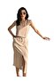 Women's Double Suit- Aerobin Fabric Front Slit Piece Skirt-Low Sleeve Piece Blouse - 2