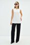 Basic Crew Neck Sleeveless Tunic - 5