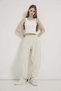 Elastic Waist Balloon Fit Muslin Trousers