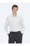 Off-White Regular Fit Long Woven Classic Cotton Blend Shirt