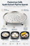 Inox Steel Steaming Apparatus with Legs - 24 cm Multi-Purpose Steaming Stand Inside the Pot - 7
