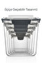 Food Container Set Rectangular 5-Piece Storage Box and Storage Container Set - 3