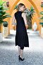 Bürümcük Fabric Zipper Dress - 4