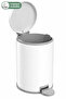 Cigo 3 Lt Bathroom Kitchen Office Steel Trash Can - Matte White - 4