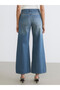Esvab • Modern & Distinctive Wide-Leg Women's Jean Pants - 5
