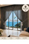Gray Color, Cat-Friendly, Mesh-Top, Iron-Free, Double-Breasted Tulle Curtain - 3