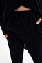 Pleated Front Crepe Trousers Black