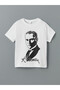 Esvab • Modern & Distinctive Zero Roba Collar Ataturk Printed Boys' T-Shirt - 2