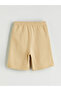 Two Mt Shop Quality Lcw Kids Beige Elastic Waist Boys' Shorts - 4