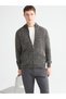 Esvab • Modern & Distinctive Standard Fit Stand Collar Men's Knitwear Cardigan - 2
