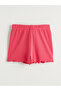 Two Mt Shop Quality Pink Combed Cotton Plain Short Girls' Shorts - 5