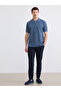 Nevavm Striped Polo Collar Men's T-Shirt with a Difference - 2
