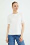 Sequin Teddy Bear Embroidered Crew Neck T-Shirt - 2