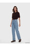 Alita city: stand out in stone embellished wide-leg women's jeans