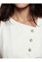 Nevavm Asymmetrical Collar Women's Jean Vest with Difference - 4
