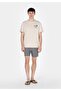 Slim Fit Striped Men's Black Swim Shorts