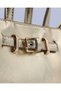 Women's liya model belt detailed hand and crossbody bag - 2