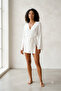 Cotton Kimono Robe and Cardigan - Plain V-Neck Regular Fit Beach and Home Wear