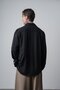 Men's Embroidery Detailed Long Sleeve Aerobin Oversized Shirt Black - 4