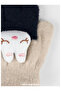 Soft Children's Gloves with Cute Rabbit Accessories (1-3 Years Old)