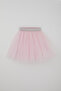 Girl's Tutu Skirt Snowflake Polka Dot Patterned 5-9 Years, Pink - 3