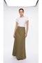 Women's High Waist A-Line Long Maxi Skirt - 3