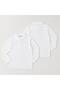Polo Collar School T-Shirt Long Sleeve White - Ages 6-17 - 2