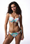 Leaf Pattern Underwire Bikini Top