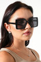 Women's uv400 butterfly gold accessory sunglasses 23066 c2 dark lens - 6