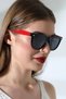 Women's polarized wayfare black-red sunglasses 23045-3 c0209 p - 4