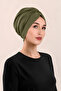 Khaki Double-Sided Sandy Hijab Bonnet |   Sea Pool Compatible Practical Cap |   Non-Slip, Anti-Sweat, Ready-To-Use Cap |   Double-Sided Hijab Bonnet - 4