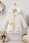 Cute Lamb Figured Plush Fur Hooded Fur Winter Baby-Child Coat