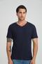 V-Neck T-Shirt with Floral Pattern, Regular Fit (E24-74602) - 3