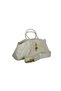 Duki Daso White Women's Hand and Shoulder Bag with Lock Detail |   Summer Mt1652 White Single Compartment Zipper Pocket - 2