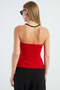 Basic Strapless Collared Blouse - 6
