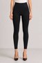 Black High Waist Tights with Wide Elastic Detail on the Belt - 4
