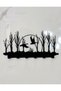 Bird and Tree Landscape Metal Wall Key Hanger Keychain Flying Gans 22X12X2 cm - 5