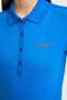 Women's Cobalt Polo Collar Basic T-Shirt 50323461-Vr077 - 6